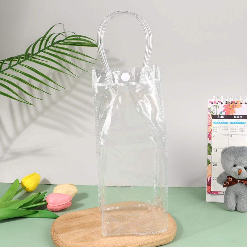 Прозрачные пакеты для льда и вина из ПВХ мешок с защитой от протечек охлаждаемая