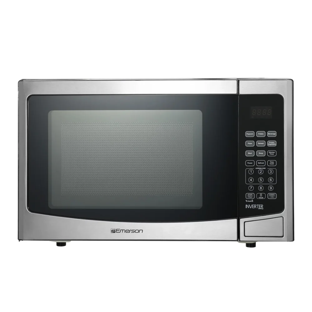 

Emerson 1.2 cu ft, 1000W Inverter, Touch Control, Stainless Steel Microwave Oven