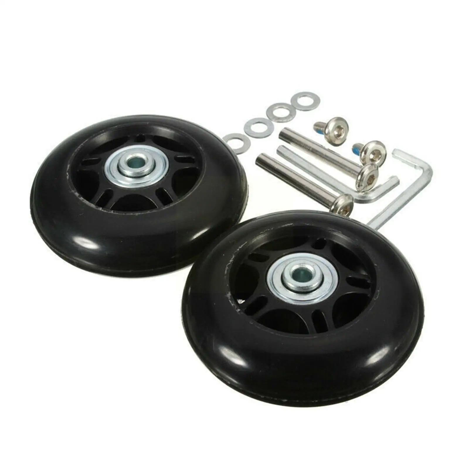 

Trolley Luggage Rubber Wheel Silent Suit Replacement Wheel Caster Luggage Bearing Parts Repair Accessories Univers I1j5