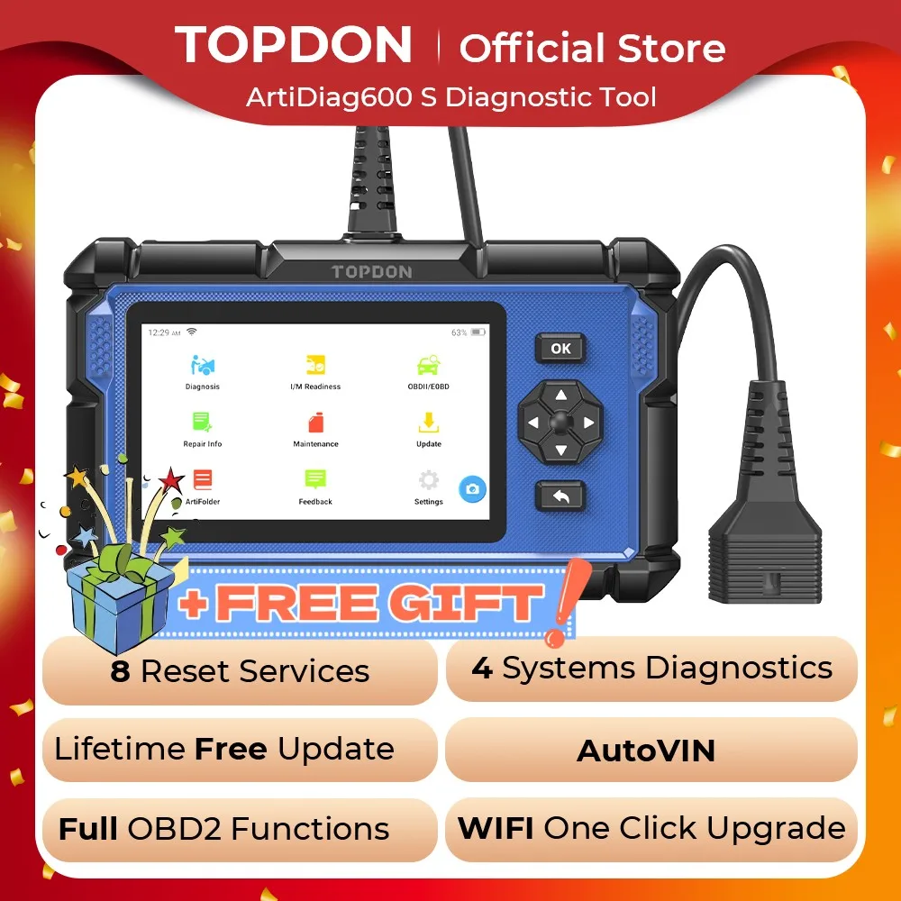 OBD2 ΡΠΊΠ°Π½Π΅Ρ TOPDON ArtiDiag600S, ΠΏΡΠΎΡΠ΅ΡΡΠΈΠΎΠ½Π°Π»ΡΠ½ΡΠΉ Π°Π²ΡΠΎΠΌΠΎΠ±ΠΈΠ»ΡΠ½ΡΠΉ Π΄ΠΈΠ°Π³Π½ΠΎΡΡΠΈΡΠ΅ΡΠΊΠΈΠΉ ΠΈΠ½ΡΡΡΡΠΌΠ΅Π½Ρ, ABS ΠΏΠΎΠ΄ΡΡΠΊΠ° Π±Π΅Π·ΠΎΠΏΠ°ΡΠ½ΠΎΡΡΠΈ, ΠΌΠ°ΡΠ»ΠΎ EPB DPF TPMS BMS ΡΠ±ΡΠΎΡ, Π°Π²ΡΠΎΠΌΠΎΠ±ΠΈΠ»ΡΠ½ΡΠΉ ΡΡΠΈΡΡΠ²Π°ΡΠ΅Π»Ρ ΠΊΠΎΠ΄ΠΎΠ² OBD2 ΡΠΊΠ°Π½Π΅Ρ TOPDON ArtiDiag600S, ΠΏΡΠΎΡΠ΅ΡΡΠΈΠΎΠ½Π°Π»ΡΠ½ΡΠΉ Π°Π²ΡΠΎΠΌΠΎΠ±ΠΈΠ»ΡΠ½ΡΠΉ Π΄ΠΈΠ°Π³Π½ΠΎΡΡΠΈΡΠ΅ΡΠΊΠΈΠΉ ΠΈΠ½ΡΡΡΡΠΌΠ΅Π½Ρ, ABS ΠΏΠΎΠ΄ΡΡΠΊΠ° Π±Π΅Π·ΠΎΠΏΠ°ΡΠ½ΠΎΡΡΠΈ, ΠΌΠ°ΡΠ»ΠΎ EPB DPF TPMS BMS ΡΠ±ΡΠΎΡ, Π°Π²ΡΠΎΠΌΠΎΠ±ΠΈΠ»ΡΠ½ΡΠΉ ΡΡΠΈΡΡΠ²Π°ΡΠ΅Π»Ρ ΠΊΠΎΠ΄ΠΎΠ²
