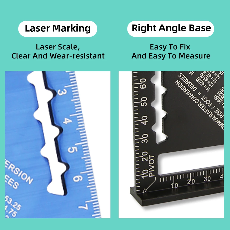 Треугольная линейка 7-дюймовый измерительный инструмент плотницкий набор из