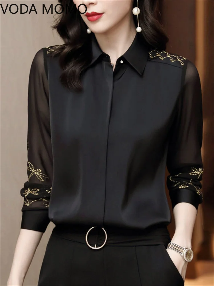 

blusas mujer de moda 2022 summer embroideryTop female women shirts Women's shirt Blouses tops Long sleeve vetement femme