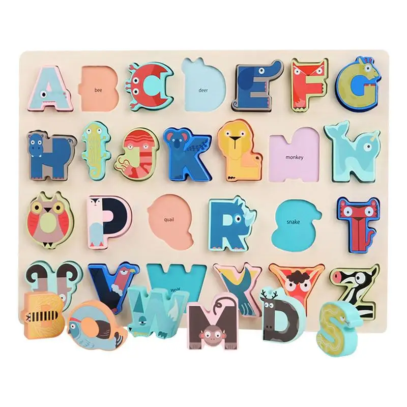 

Alphabet Puzzle Toys ABC Letter Toy For Toddlers Educational Preschool Learning Activity For 3-year-old & Kindergarten Kids Fun