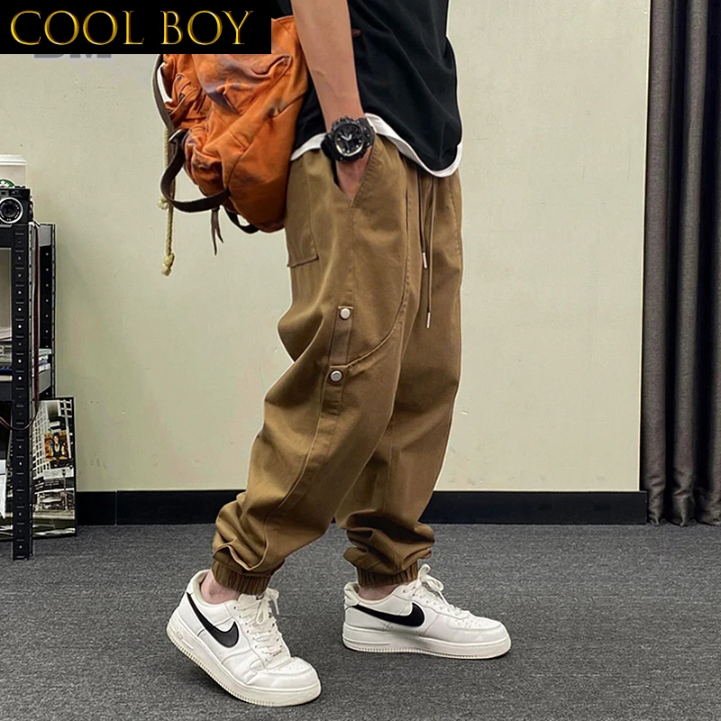 J BOYS Boutique Japanese Streetwear High Quality Cargo Pants Harajuku Trendy Casual Joggers Men Clothing Plus Size Loose Tactica