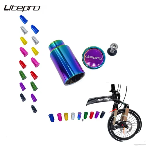 

Litepro Elite Front Wheel Quick Release Lamp Holder Alloy Fork Lights Clamps Mount Headlight Action Camera For birdy Bike