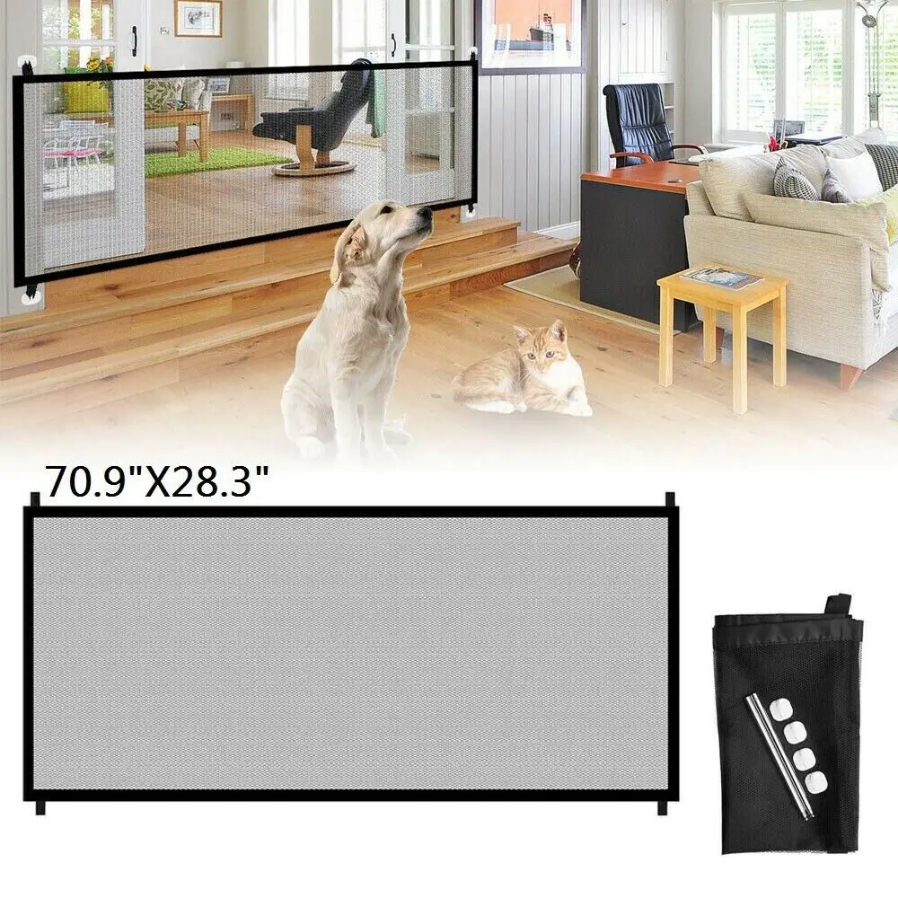 

Mesh Folding Chiens For Corralito Fence Enclosure Pets Dog Cats Child Dogs Net Guard Playpen Indoor Supplies Gate Safety Barrier