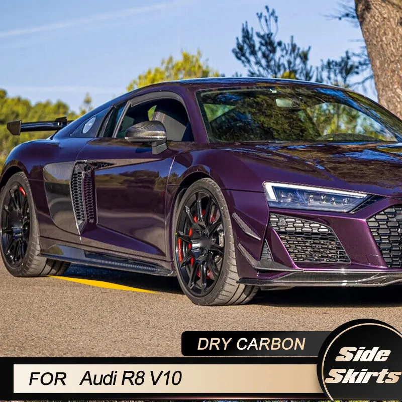 Автомобильные Боковые удлинители для Audi R8 V10 Coupe трансформер 2-Door 2022 2023 фартук