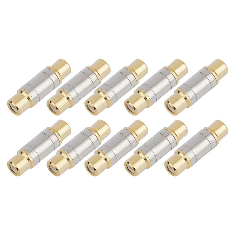 

10 шт. аудио адаптер Lotus прямой Женский к женскому AV-кабелю удлинительная головка RCA Женский к женскому