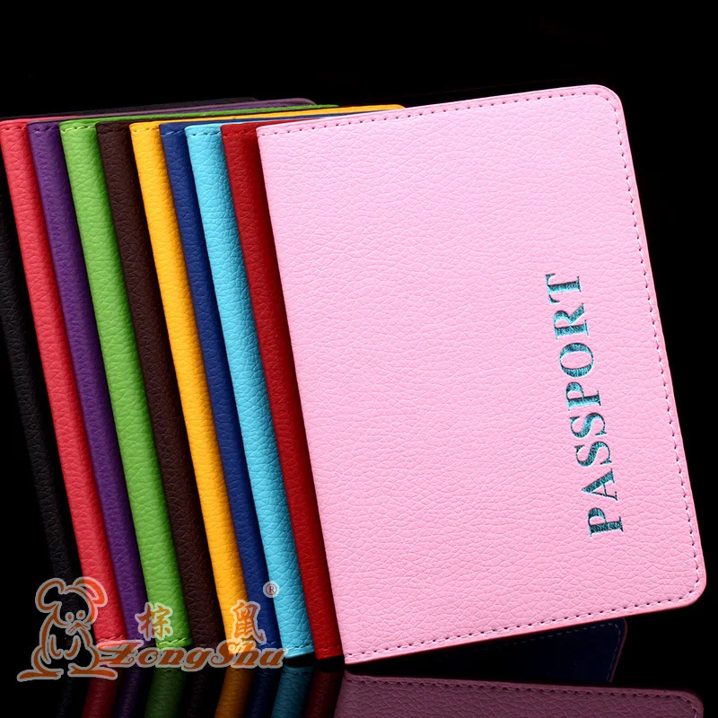 

Clemence Passport Covers PU Letter Women Men Travel Air Tickets Portable Holders Credit ID Cards Holder Case Wallets Bags Pouch