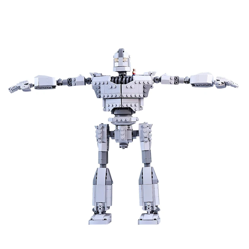 Фото Gobricks MOC механическая серия железный робот строительные блоки классический фильм гигантские кирпичи игровая игрушка сборная модель для подарков на день рождения №5