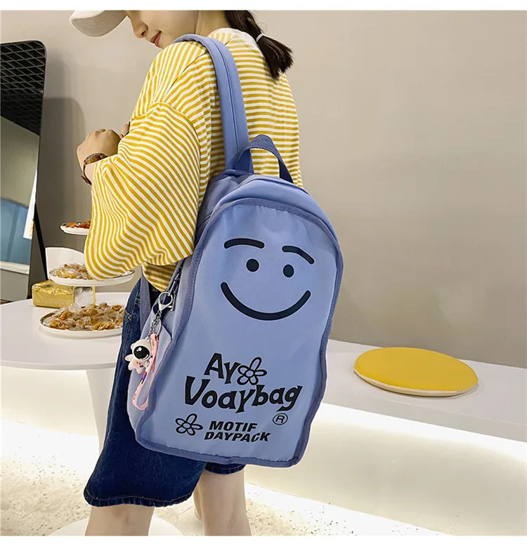 5632 new large-capacity high-value sand sculpture bag contrast color backpack