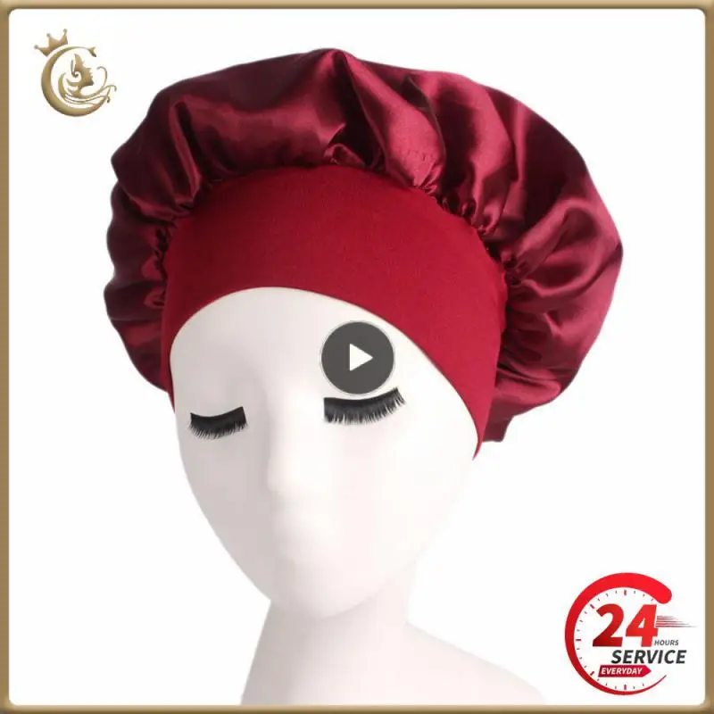 

Однотонная простая мягкая Многофункциональная портативная Ночная кепка 1-10 шт. аксессуары для волос регулируемая модная удобная Кепка