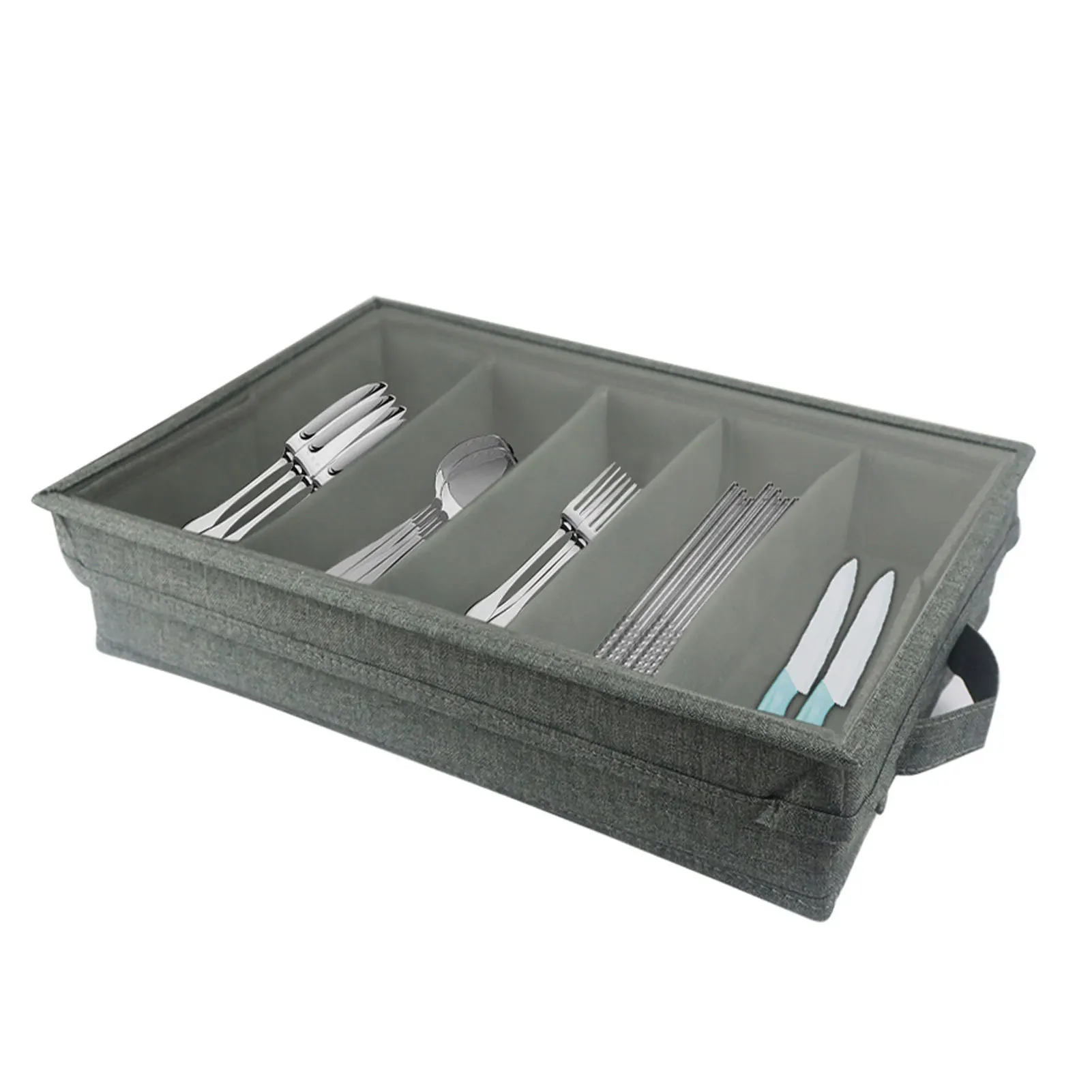 

Коробка для хранения столовой посуды портативный держатель для столовых приборов, поднос для столовых приборов большой емкости