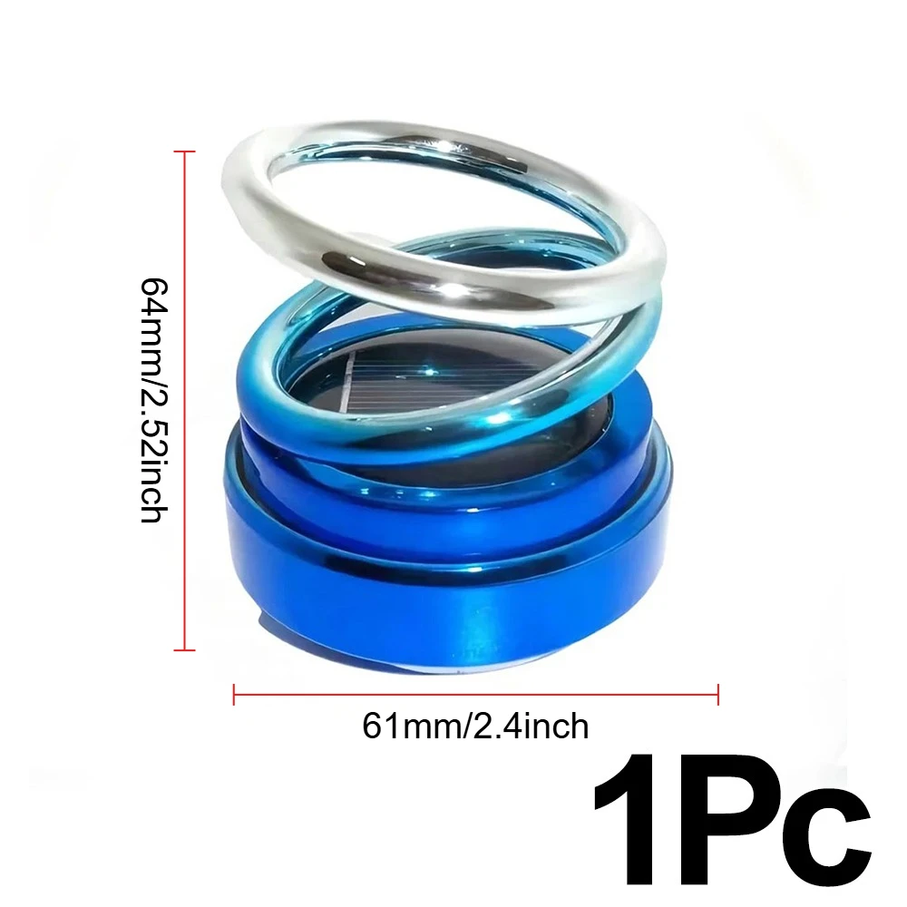 

Автомобильный освежитель воздуха, солнечный диффузор для ароматерапии, двойное кольцо, авто орнамент, экологически чистый 360° ° Аксессуары для внутреннего декора с автоматическим вращением