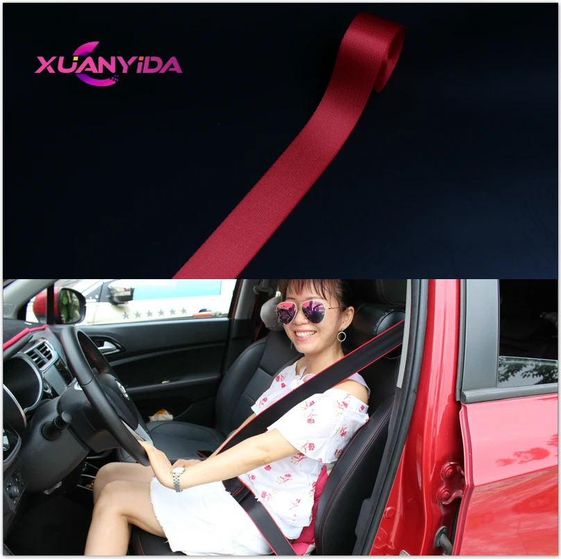 

Универсальный красный тканевый ремень безопасности для гонок, 3,6 метров