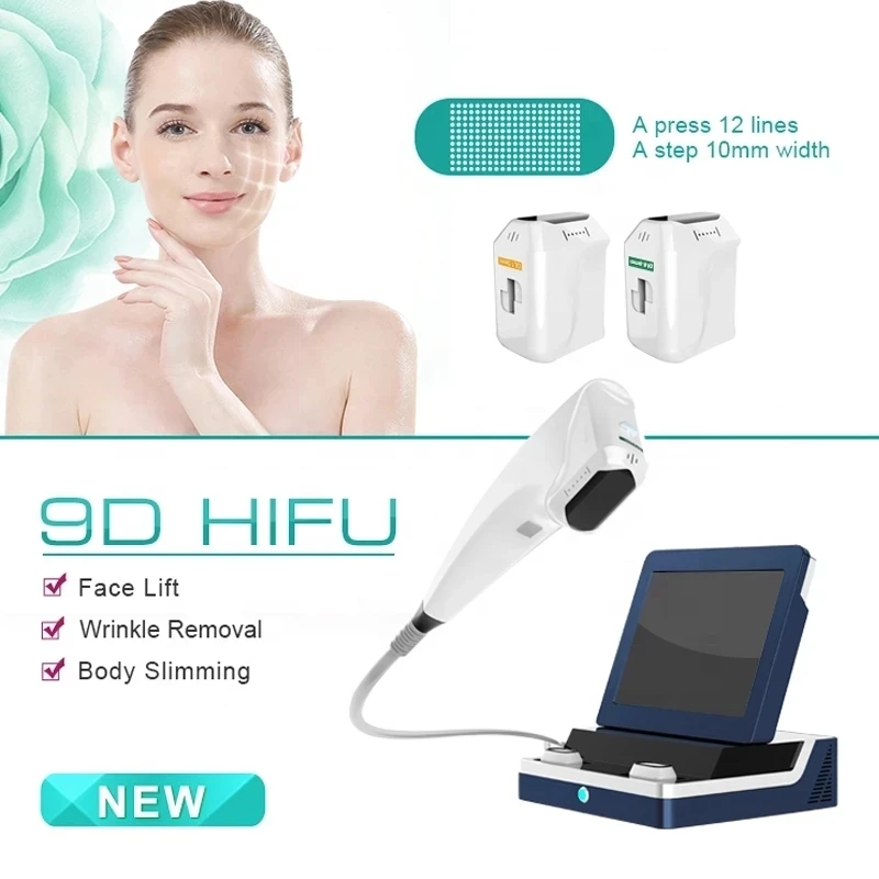 

9D HIFU Face Lift Anti Aging Wrinkle Remover Professional Beauty Machine for Abdomen Double Chi Fat Loss Skin Tightening