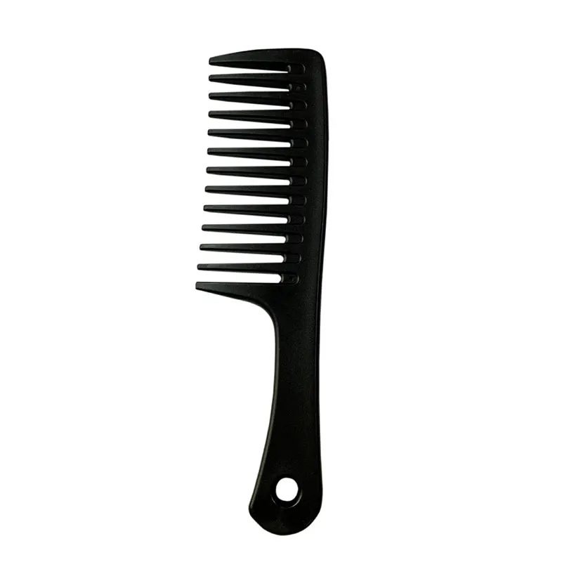 

New Large Wide Tooth Combs Of Hook Handle Detangling Reduce Hair Loss Comb Pro Hairdress Salon Dyeing Styling Brush Tools