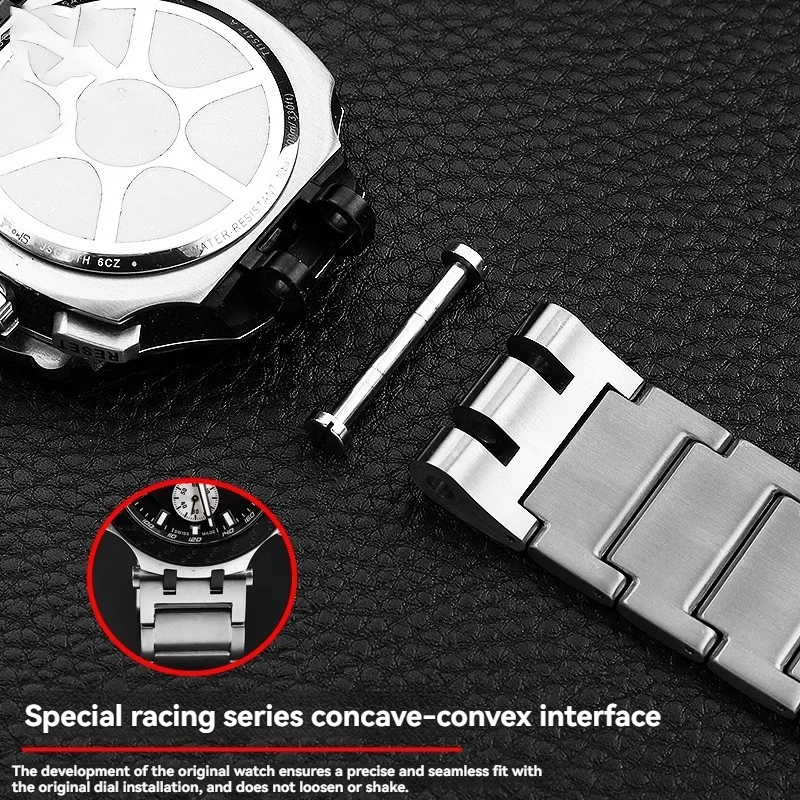 Фото Moto GP Титановая алюминиевая цепочка для часов для Tissot Racing T115 Series, ремешок T115.417, 22 мм, мужской ремешок для часов с инструментами №4