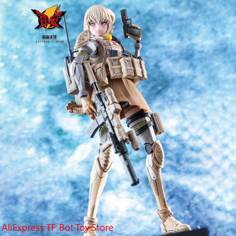 

【IN STOCK】LEIZHOU STUDIO 1/9 THE FIRST SHOT Assemble Toys Saint Jacques Battle Mobile Suit Girl Mecha Musume Action Figure Toy
