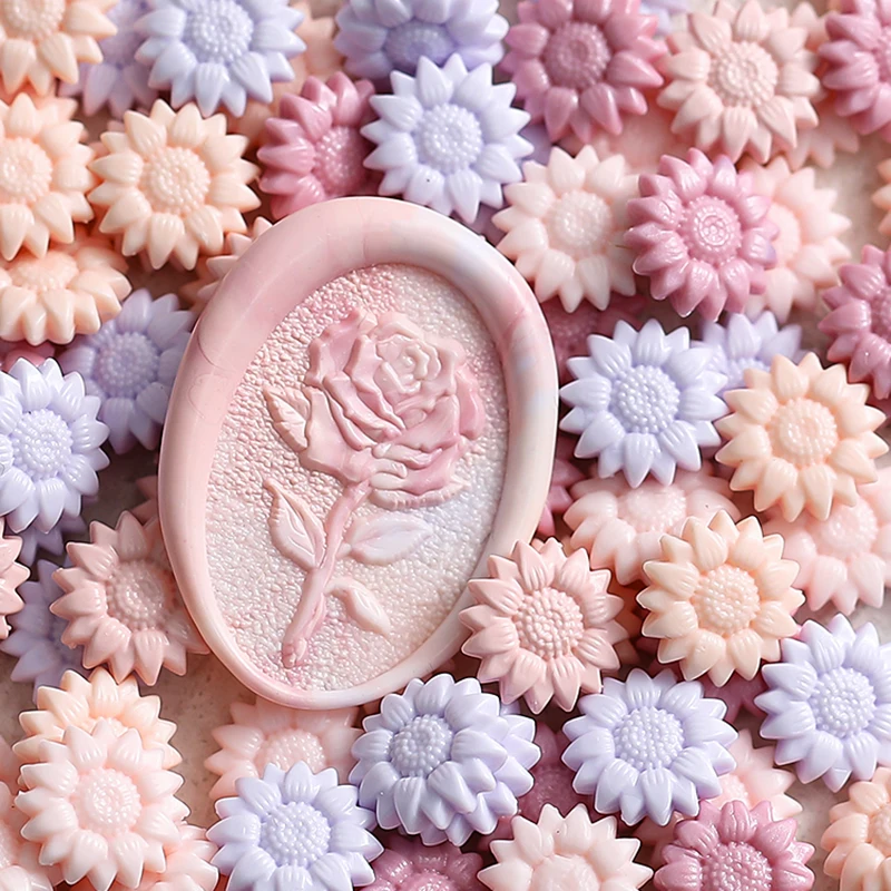 Пожизненная любовь восковая печать День Святого Валентина Роза огненная Краска