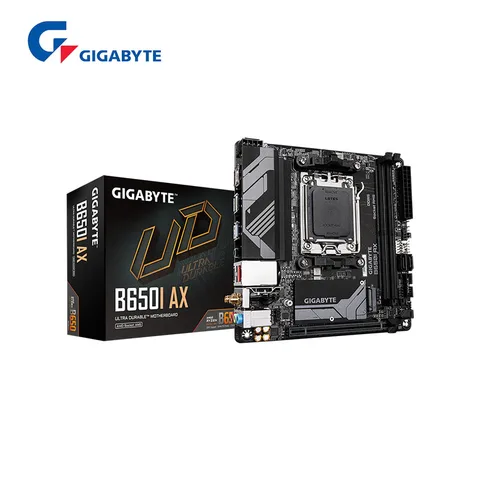 GIGABYTE B650I AX Новый Mini-ITX AMD B650 DDR5 5 + 2 + 1-фазное цифровое решение VRM M.2 USB 3,2 96G Wi-Fi 6E розетка AM5 материнская плата