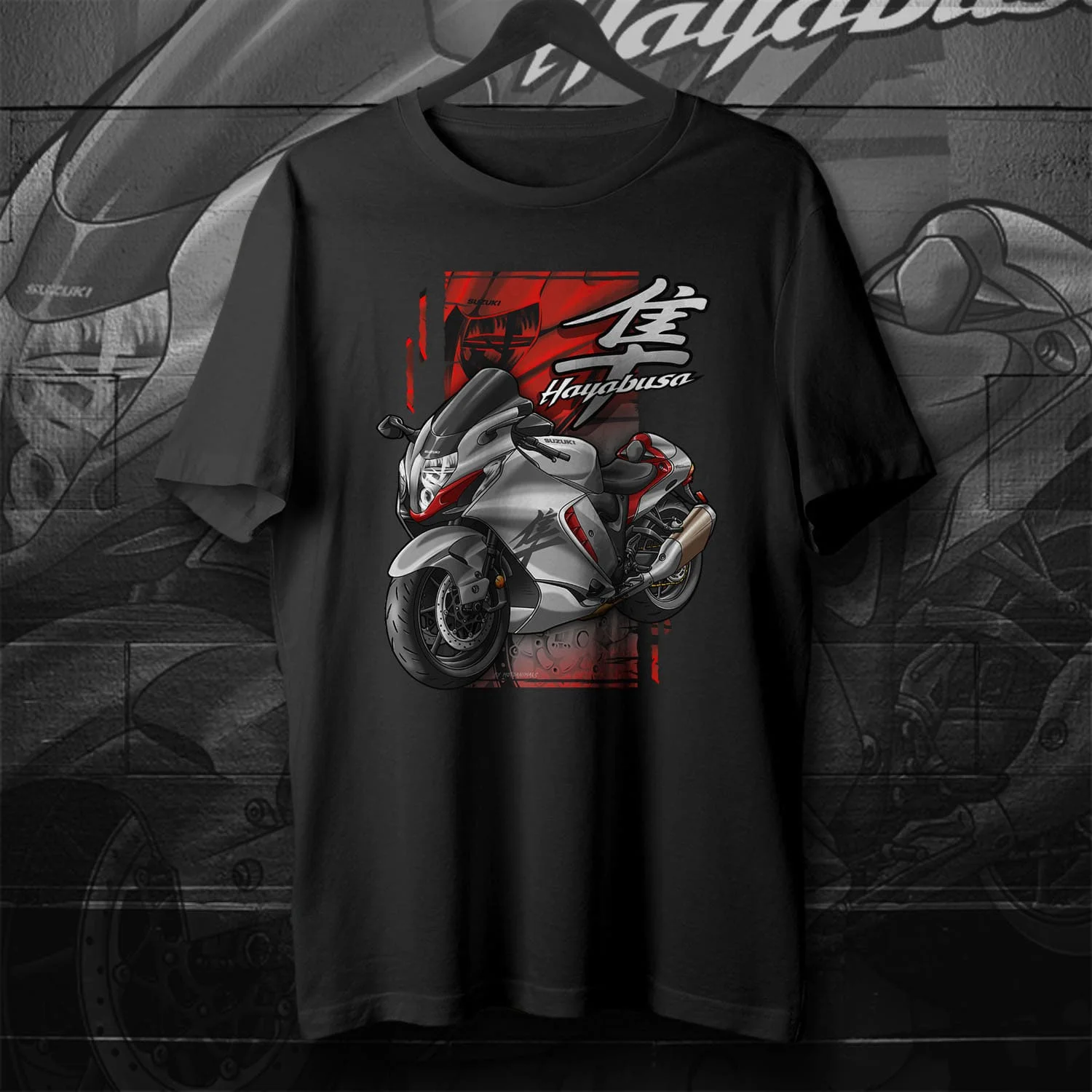 Японские модели 2021-2024 года мотоциклетная футболка Hayabusa новая повседневная