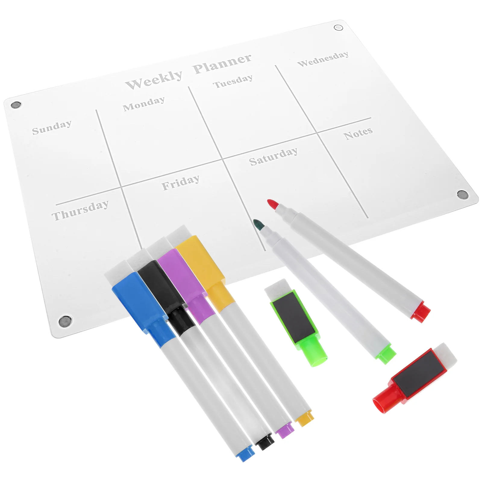 

Acrylic Writing Board Magnetic Schedule Clear Plan Dry Erase Whiteboard Calendar Refrigerator Weekly Planner Refrigerators Wall