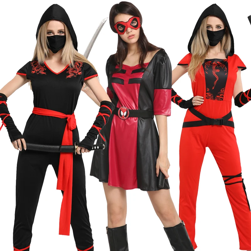 

Костюмы для косплея на Хэллоуин, костюм ниндзя из аниме renault для мужчин и женщин, маскарадный костюм воина на карнавал, вечеринку без оружия