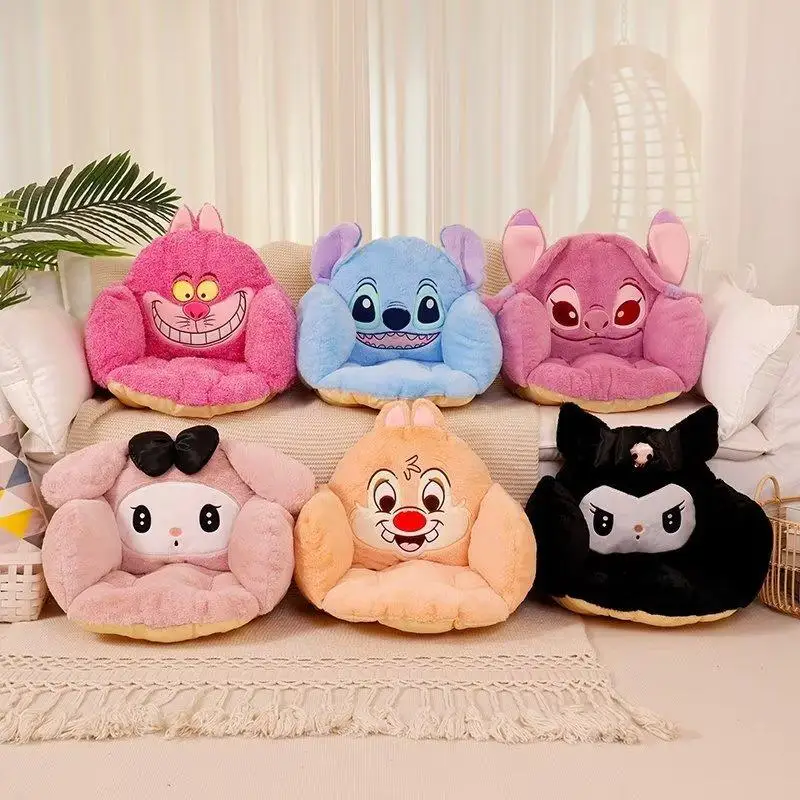 

Kawaii Sanrio аниме My Melody Kuromi Cinnamoroll плюшевая подушка для девушки офиса подушка для сидения на талии подарки для девушки