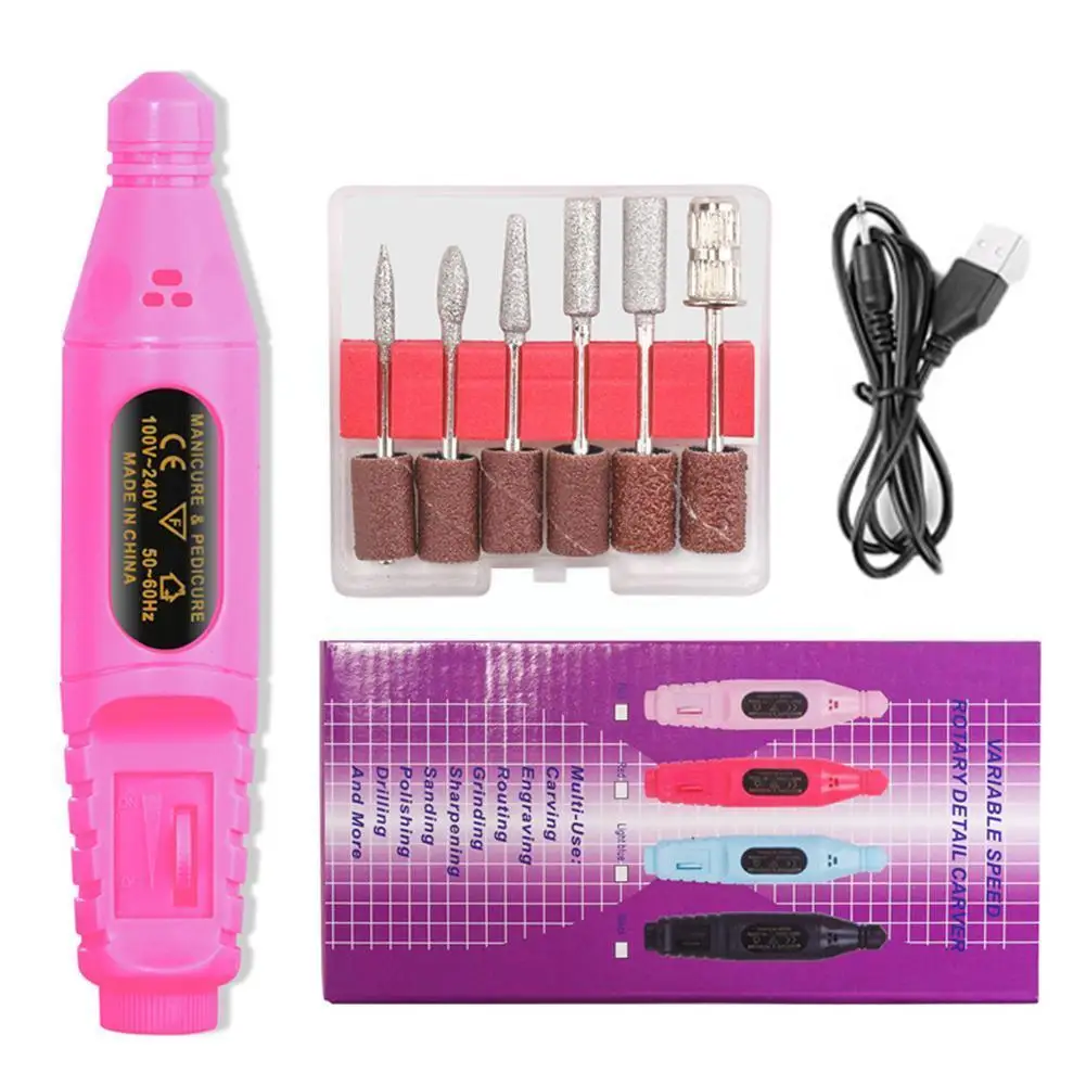

Professional Nail Drill Machine Electric Manicure Milling Tools Files Drill Polish Gel Bits Remover Equipment Nail Cutter S O2k5