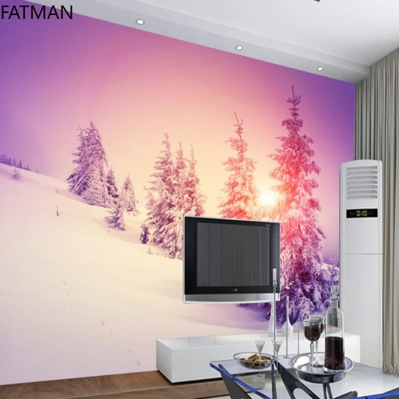 Фреска FATMAN на заказ 3D обои с изображением восхода солнца для гостиной спальни