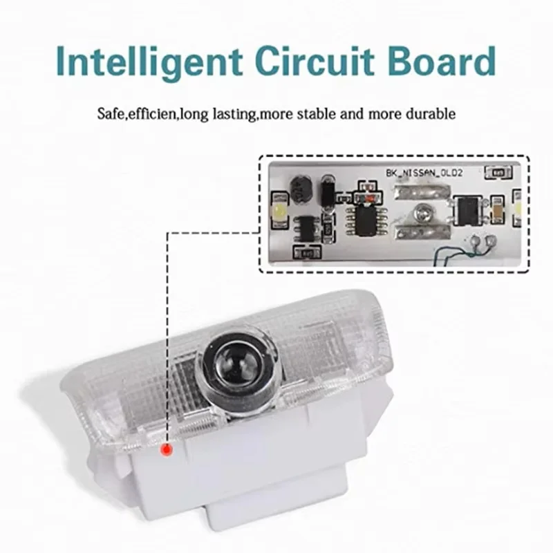 Светодиодная лампа для дверей автомобиля призрачная теневая лазерная проектора