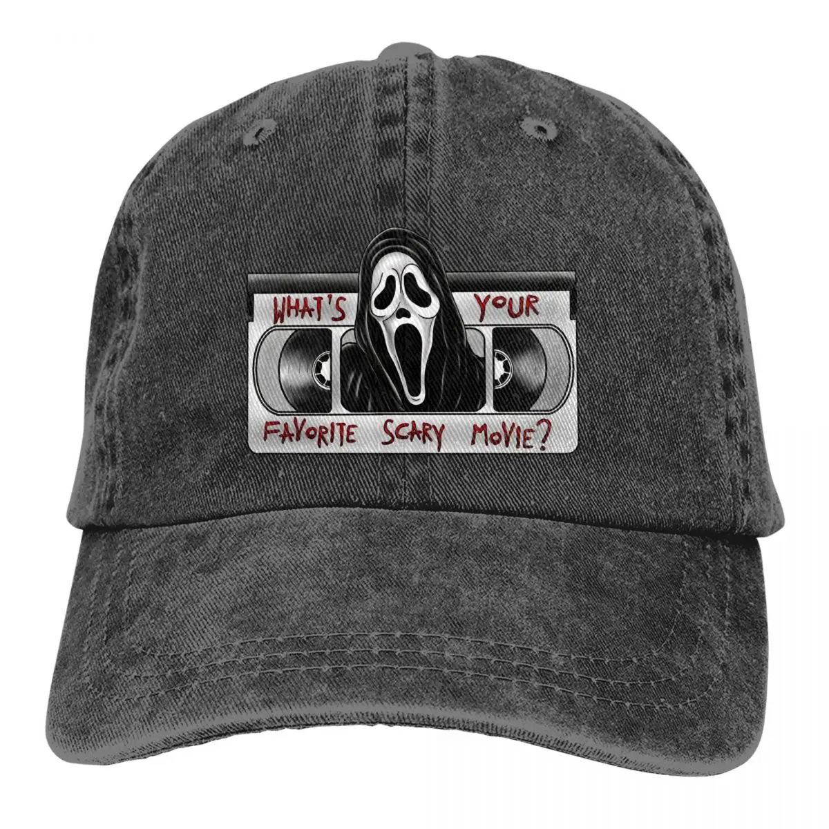 Record Baseball Cap Men Hats Women Visor Protection Snapback Scream Movie Caps