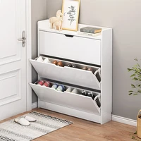 Shoe Cabinet Wood Bedroom Large Capacity Small Narrow Door Solid Stand Rack Storage Door Home Space Saving Furniture ZXF