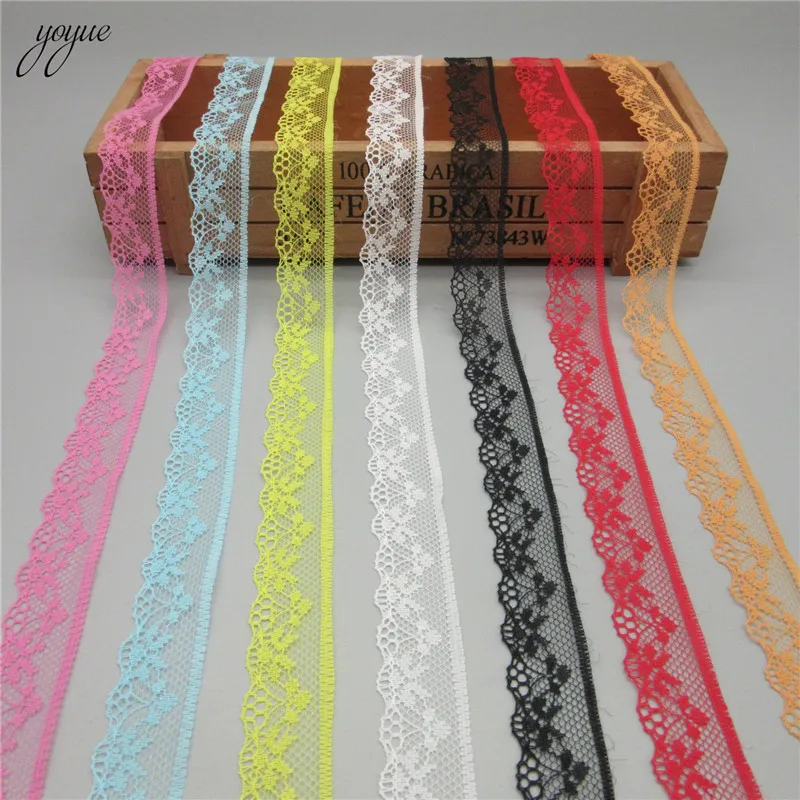 10 ярдов высококачественное белое кружево красивая кружевная лента шириной 20 мм