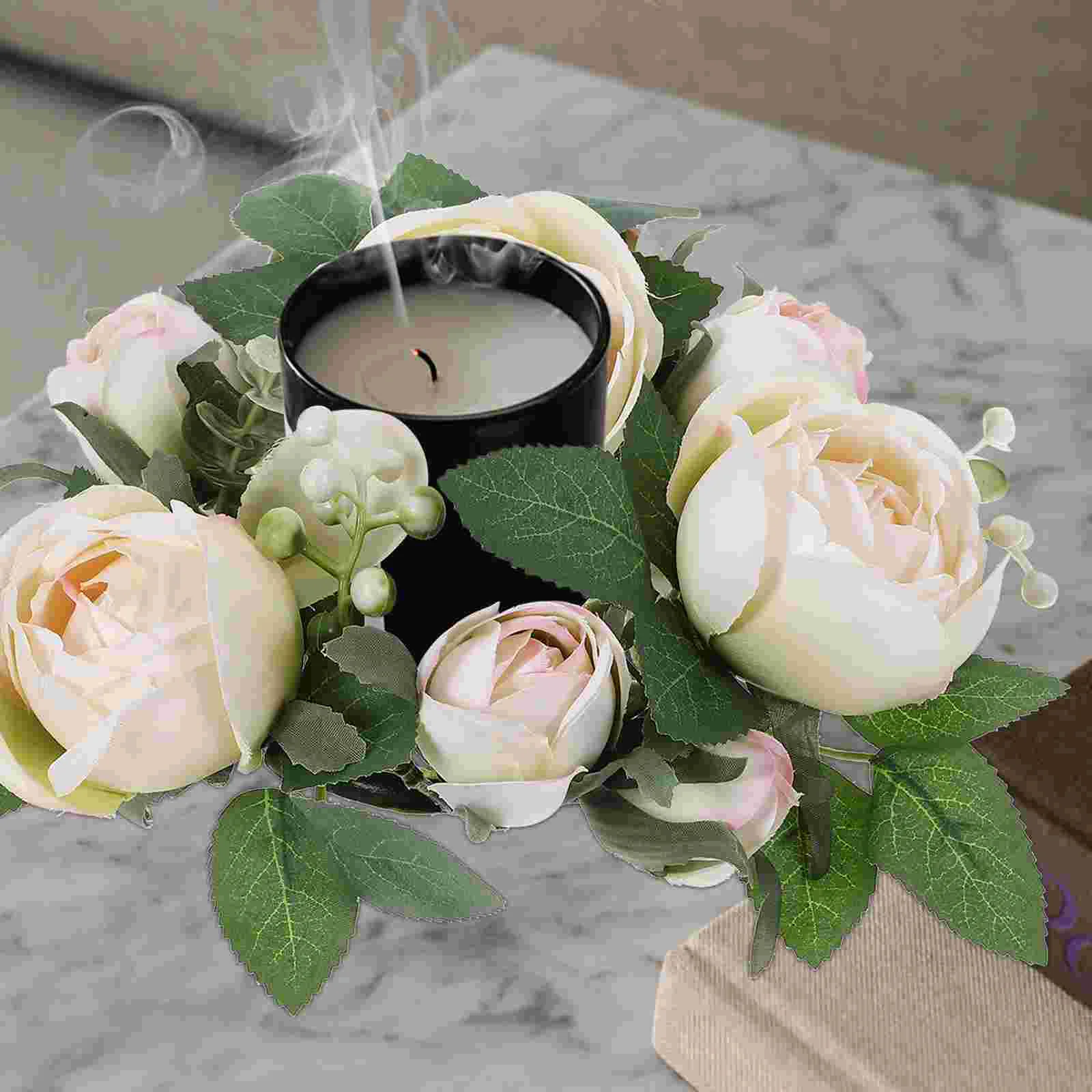 Европейский подсвечник с имитацией розы гирлянда на день Святого Валентина