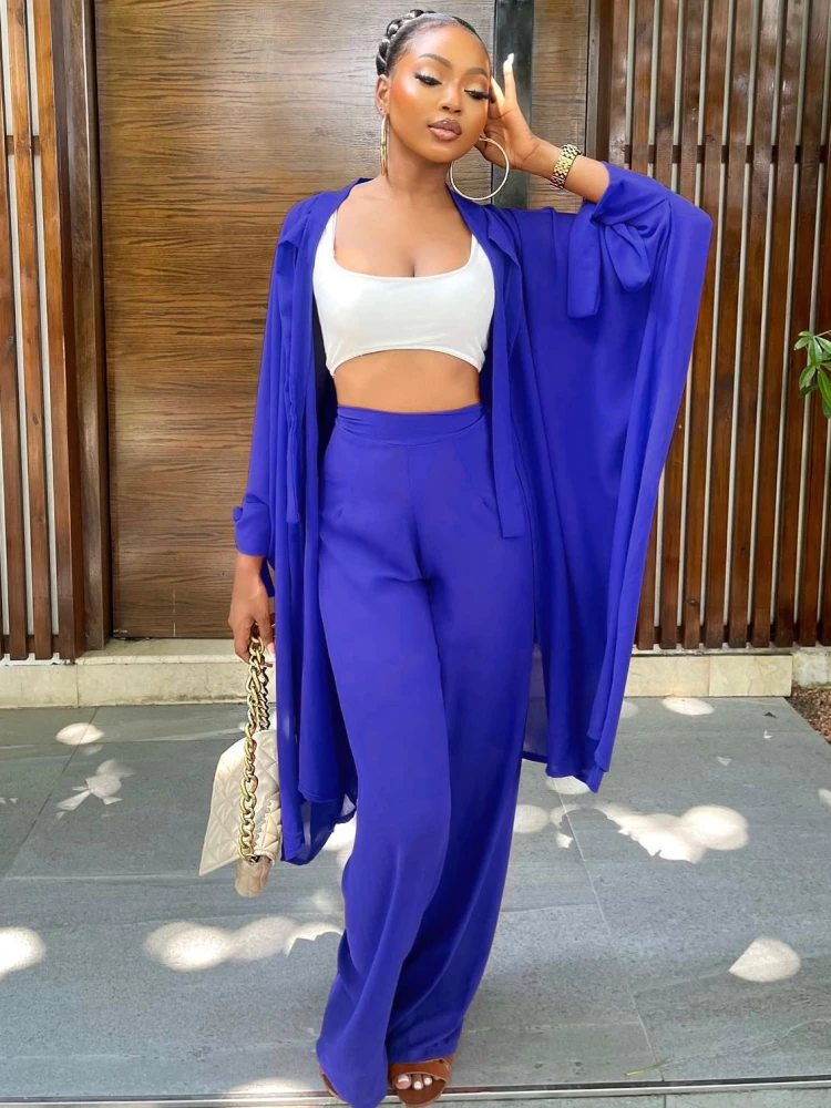 

Dashiki African Sets For Women 2 Piece Long Sleeve Blouse Tops And Pant Suits 2022 Autumn Winter Matching Set Fashion Outfit