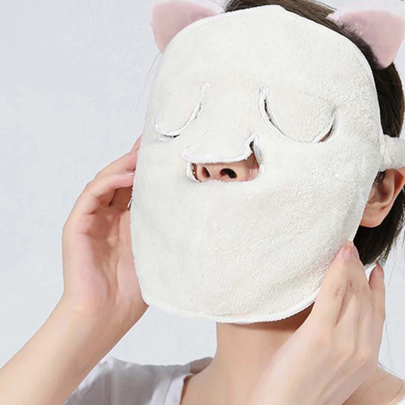 

Facial Towel 25X24Cm Hot Compress Towel Beauty Salon Thickened Coral Fleece Moisturizing Facial Beauty Comfortable Face Towel