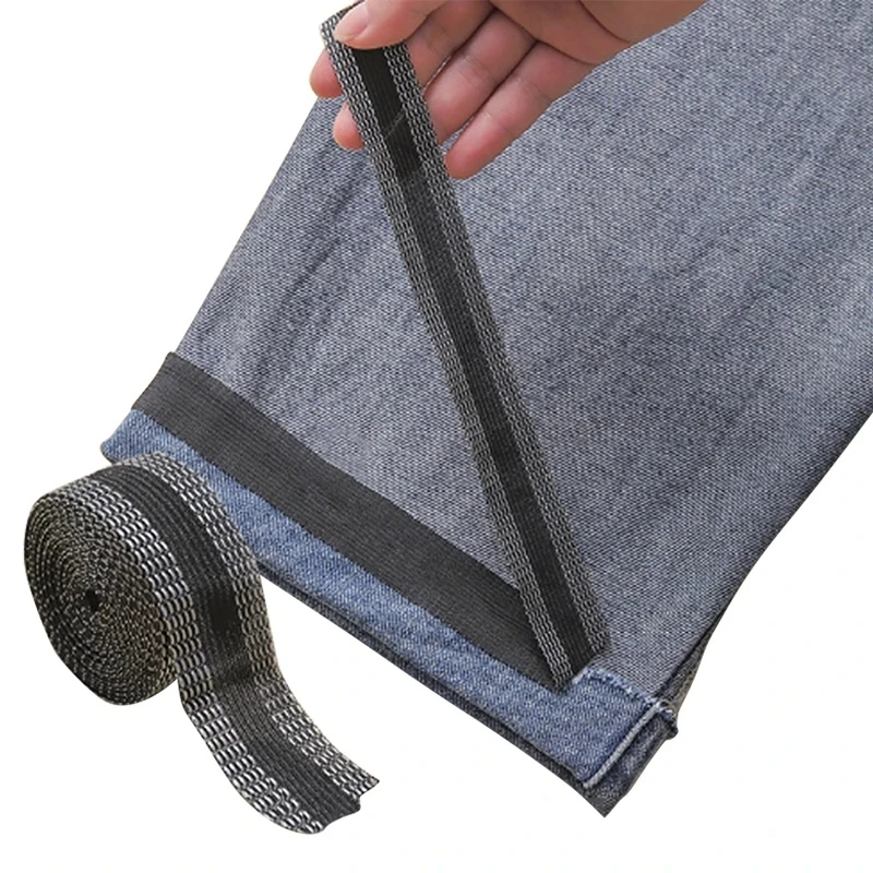 

Self-Adhesive Pant Mouth Paste Pants Edge Shorten Repair Iron-On Hem Clothing Tape No Sew Hemming Fabric Fusing Tape DIY Sewing