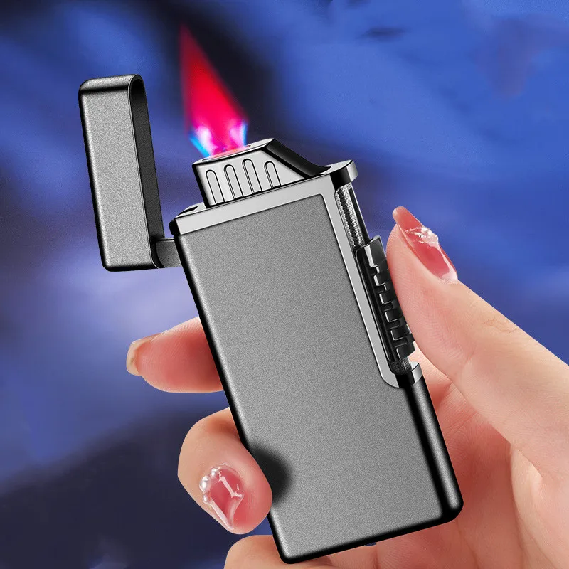

Creative Metal Lighter Windproof Lighters Cigarette Accessories Outdoor Ignition Small Tools Smoking Tools Gift For Men