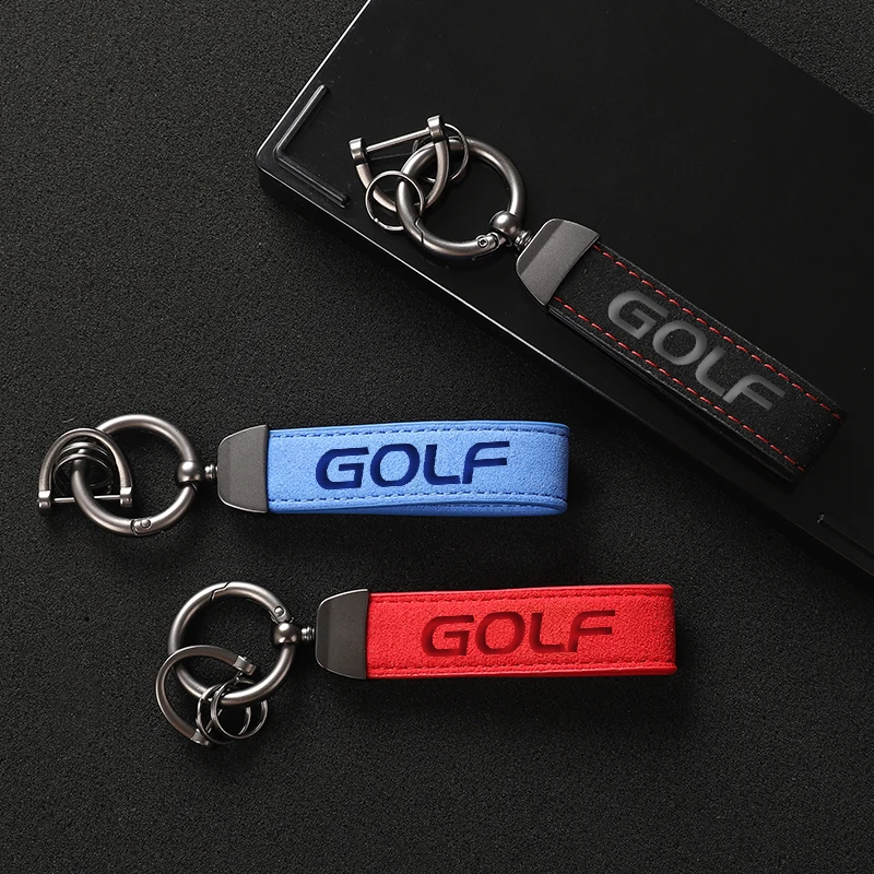 

Sports High Quality Leather Keychain 4S custom gift Key Rings with golf Letter For GOLF 4 5 6 7 MK2 MK3 MK4 MK7 MK1 MK5 MK6 MK8