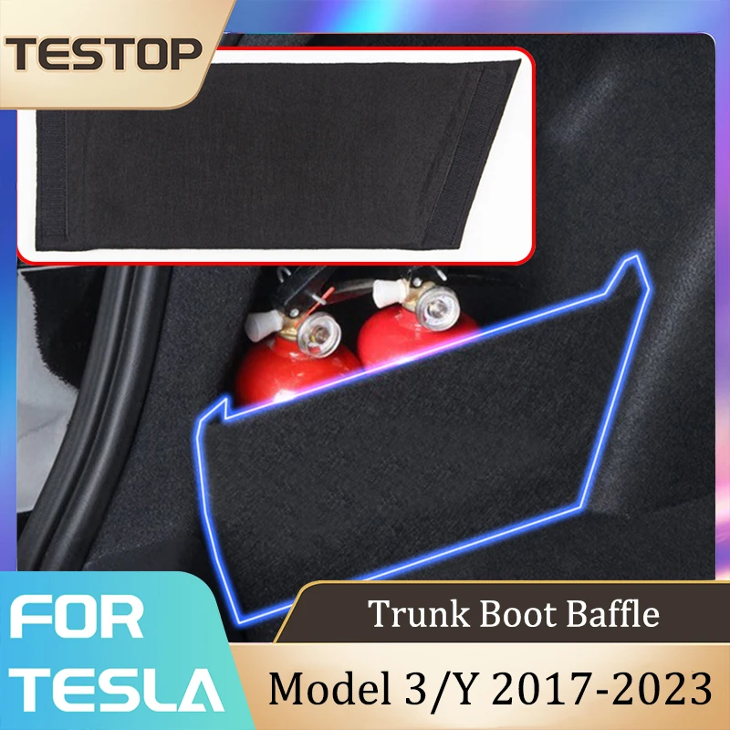 

Trunk Boot Baffle For Tesla Model 3/Y 2021-2023 Accessories Trunk Partition Parts Car Tail Box Storage Baffle For Model 3/Y 2023