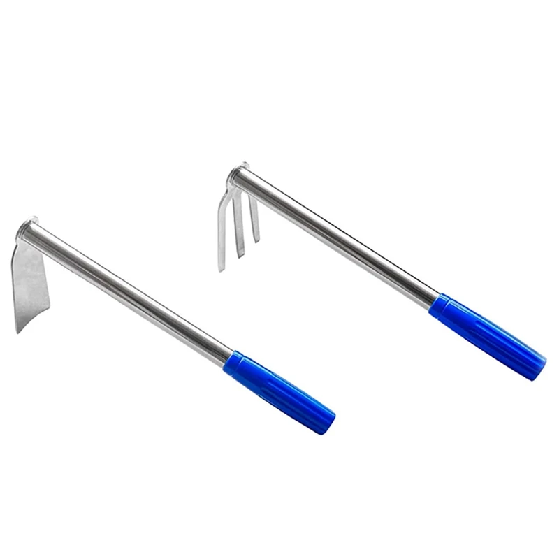 

Spare Parts Accessories 2-Piece Stainless Steel Gardening Set Garden Hoe And Rake Combination Set