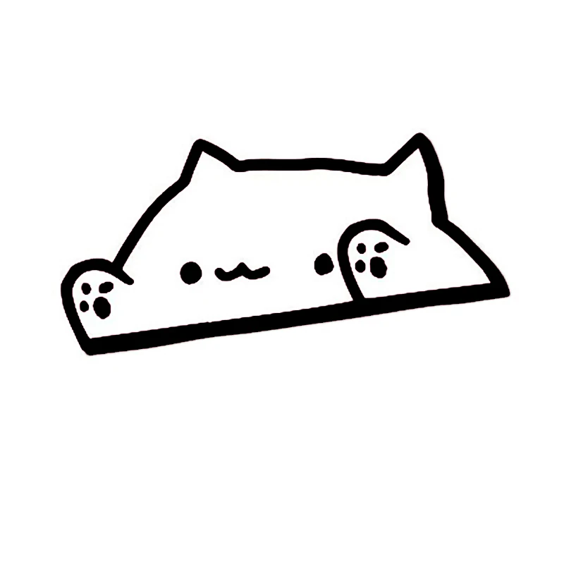 

CG Car Sticker PVC Cartoon Bongo Cat Vinyl Auto Window Styling Decal Waterproof PVC Decoration Exterior Accessories