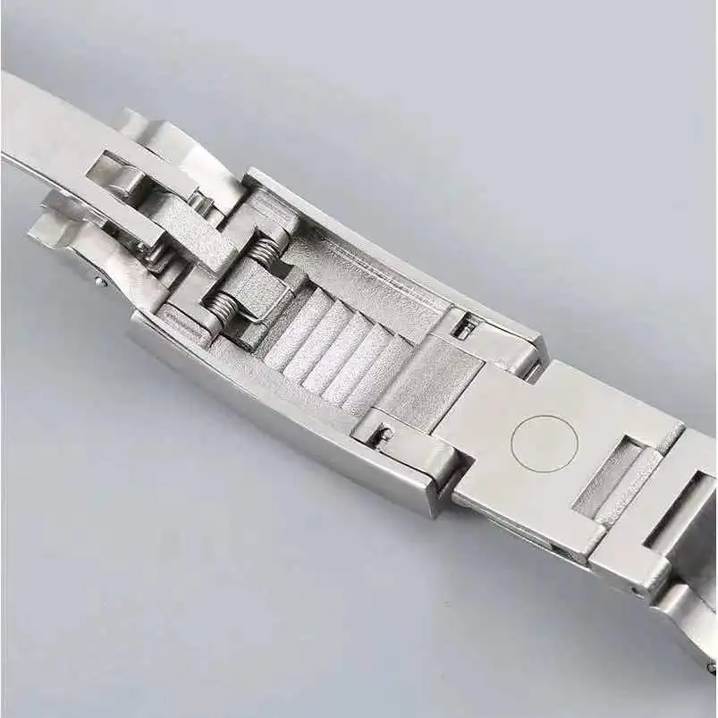 Stainless Steel Glide Flip Lock Deployment Buckle For Rolex Deepsea Submariner GMT Metal Watch Band