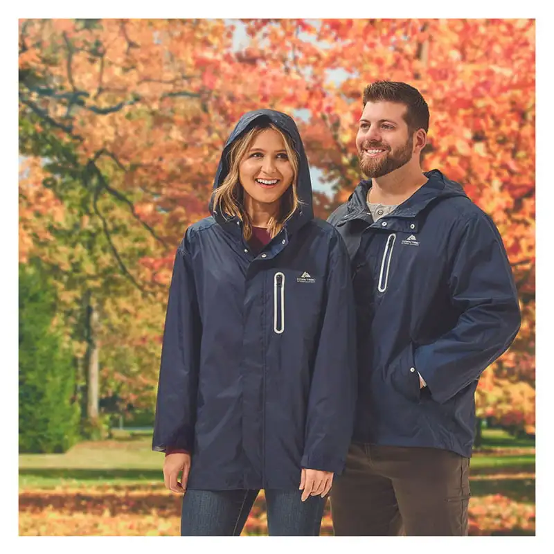 

Jacket, Unisex, Blue Cove, M-L, Long Sleeve, Reflective