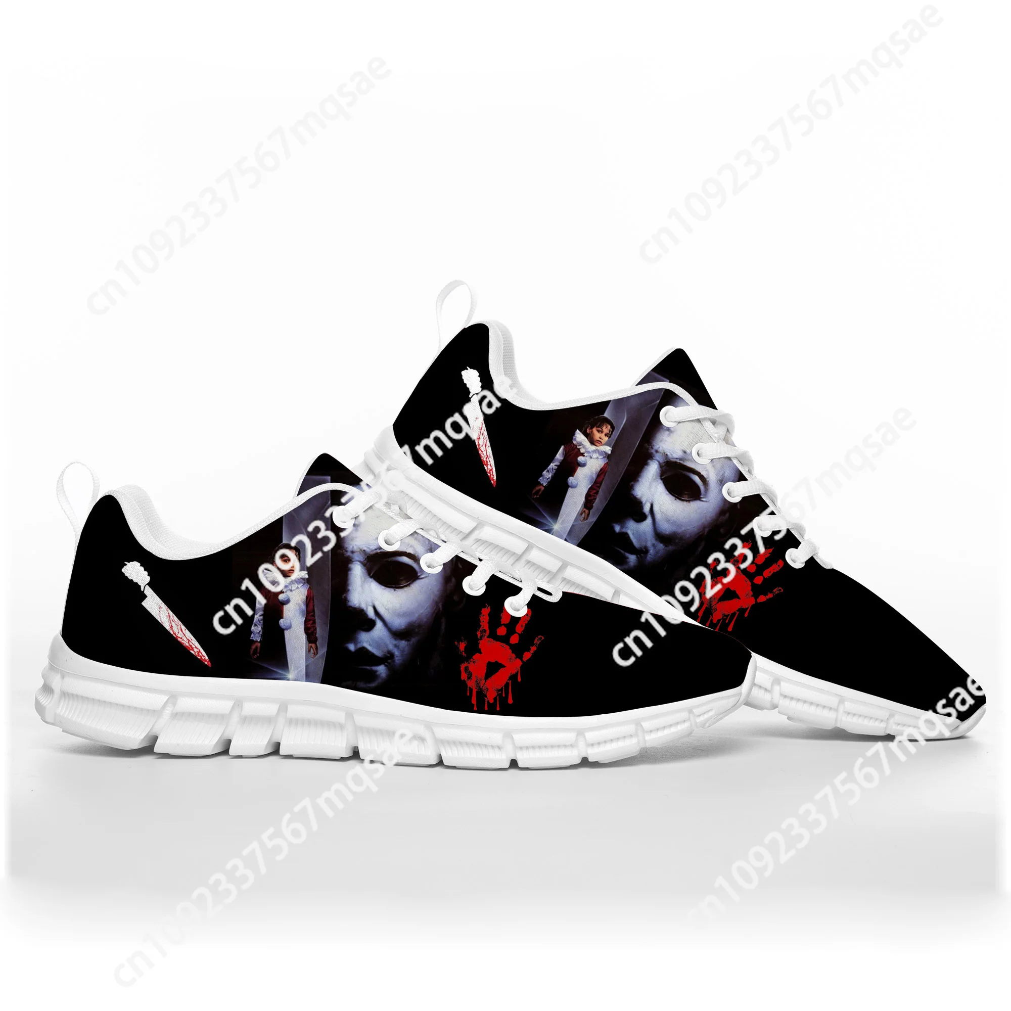 Кроссовки спортивные Майкл Майерс на заказ повседневная обувь для пар Хэллоуина
