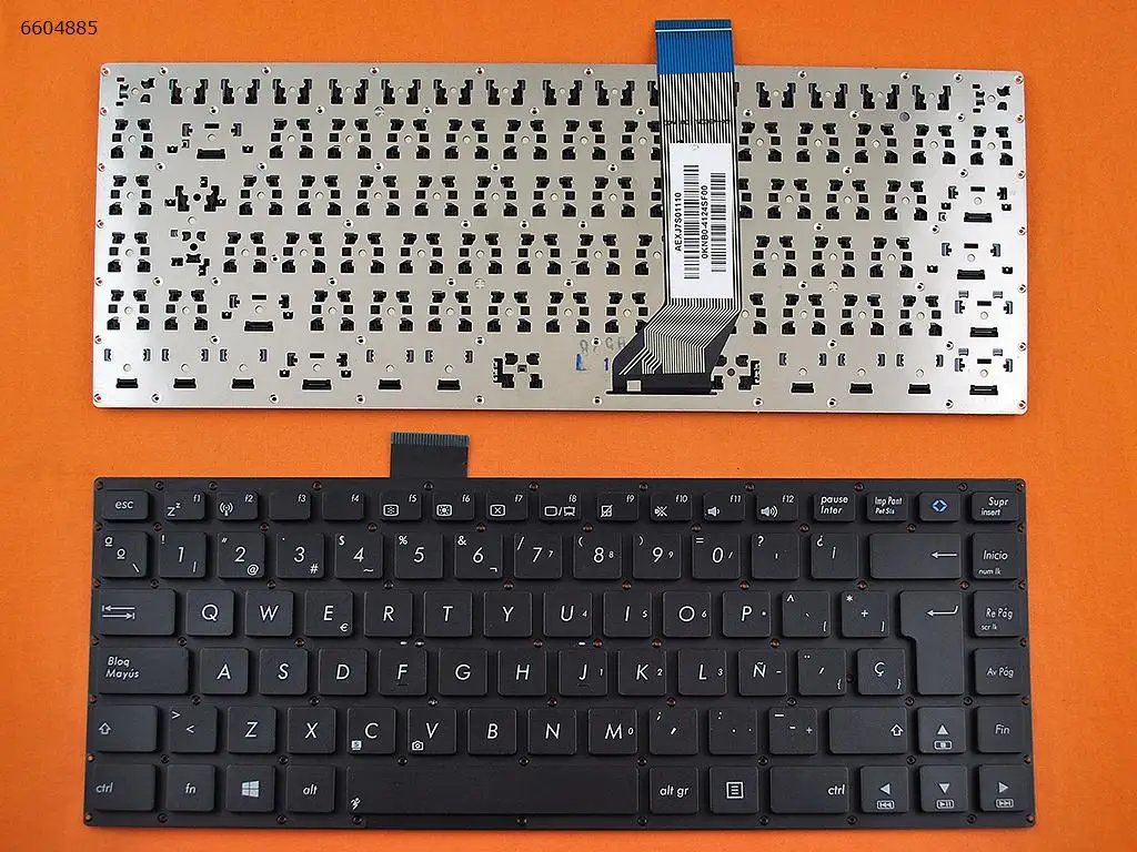 

SP Laptop Keyboard for ASUS R451LA R451LB R451LN R453LA R453LB R453LN S451LB S451LN A451L BLACK Without FRAME Without Foil