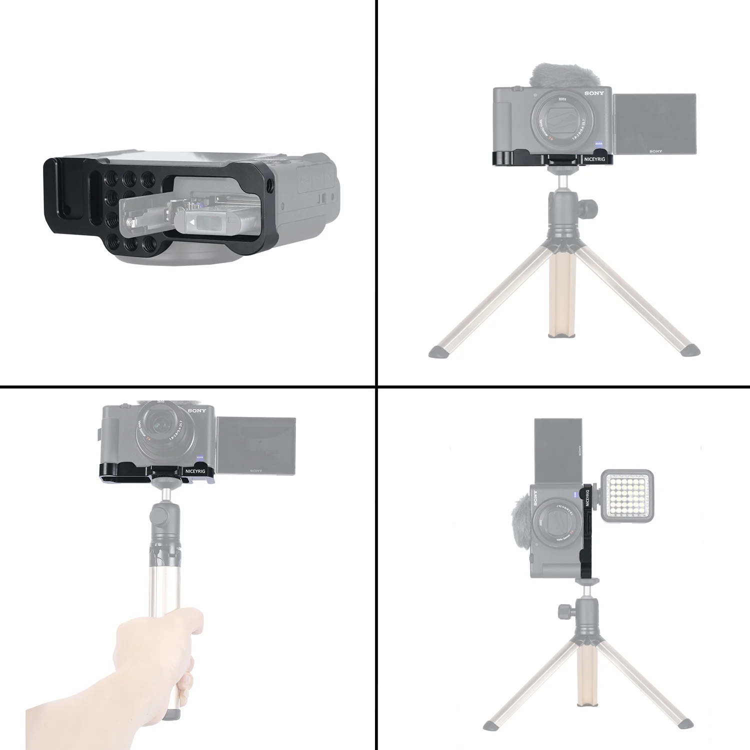 Фото Кронштейн-основание для камеры NICEYRIG с креплением Arca-Swiss для камеры Sony ZV1 №4
