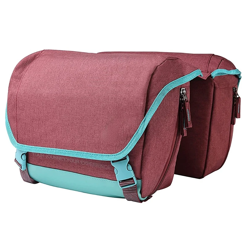 

Задний мешок для велосипеда багажник с водонепроницаемым, двусторонним, ручка для переноски, бордовый и синий